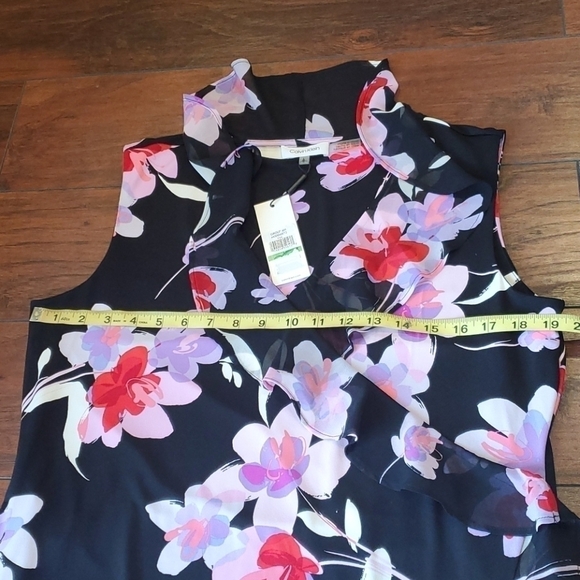 NWT Calvin Klein Floral summer dress sz L - Picture 5 of 9